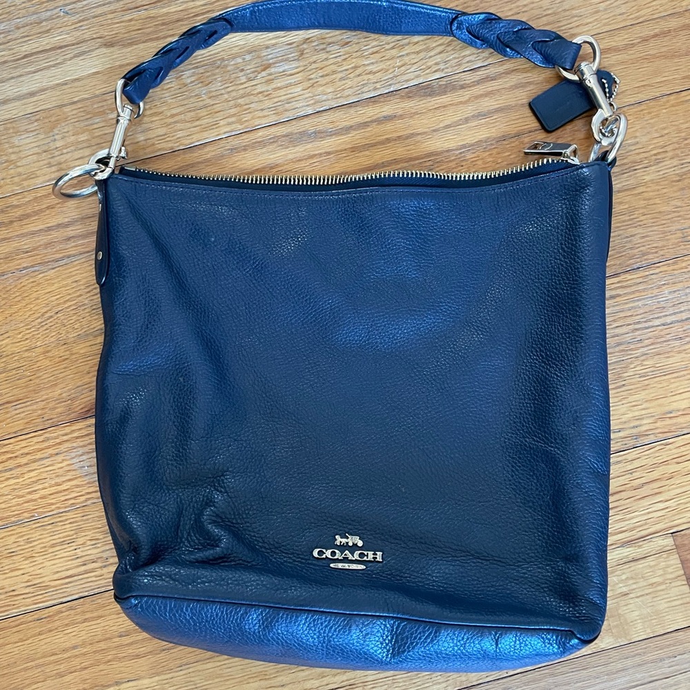 Coach F31507 Abbey Duffle Shoulder/Crossbody Bag - Navy Blue